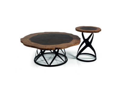 Coffee table Designer Side table Living room table Luxury set 2x Modern